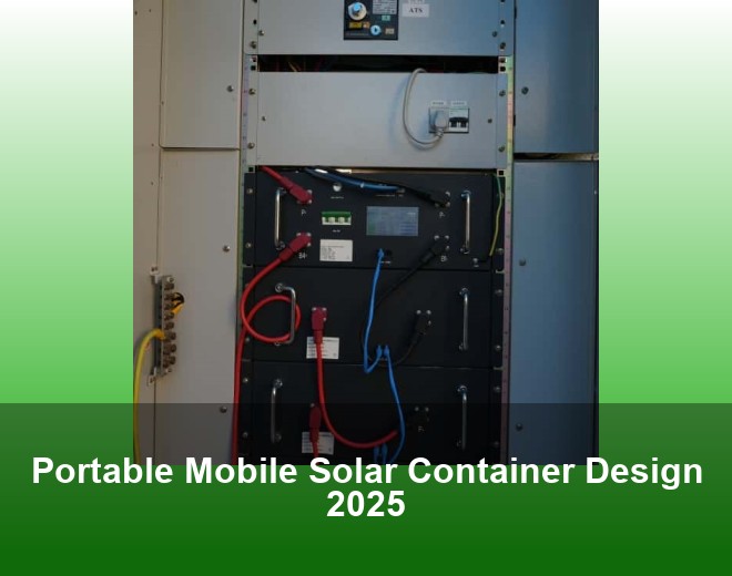 Portable Mobile Solar Container Design 2025
